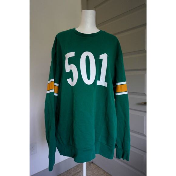 Levi's Men's Green Crewneck 501 XL - Picture 1 of 5